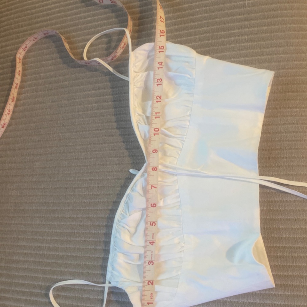 House of CB Lilibeth White Bustier Top sz Small - Picture 11 of 11